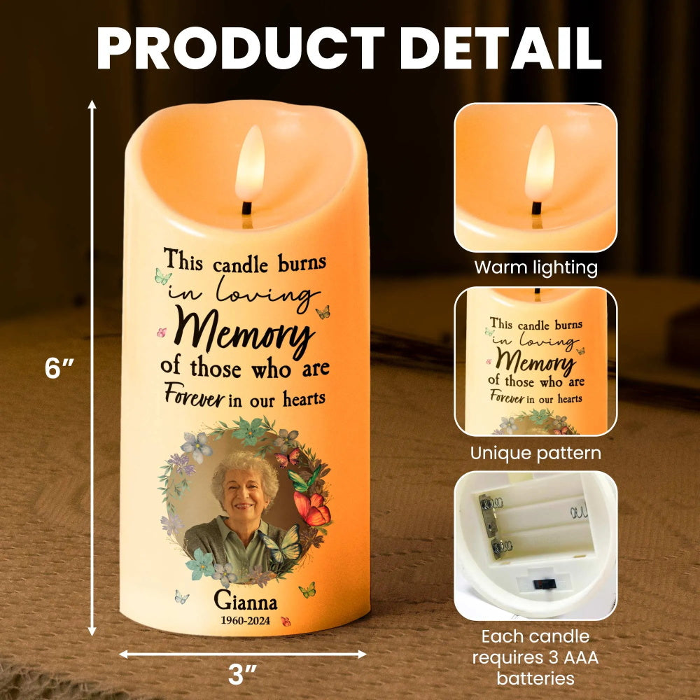 Vela LED conmemorativa con foto personalizada: regalo de recuerdo personalizado