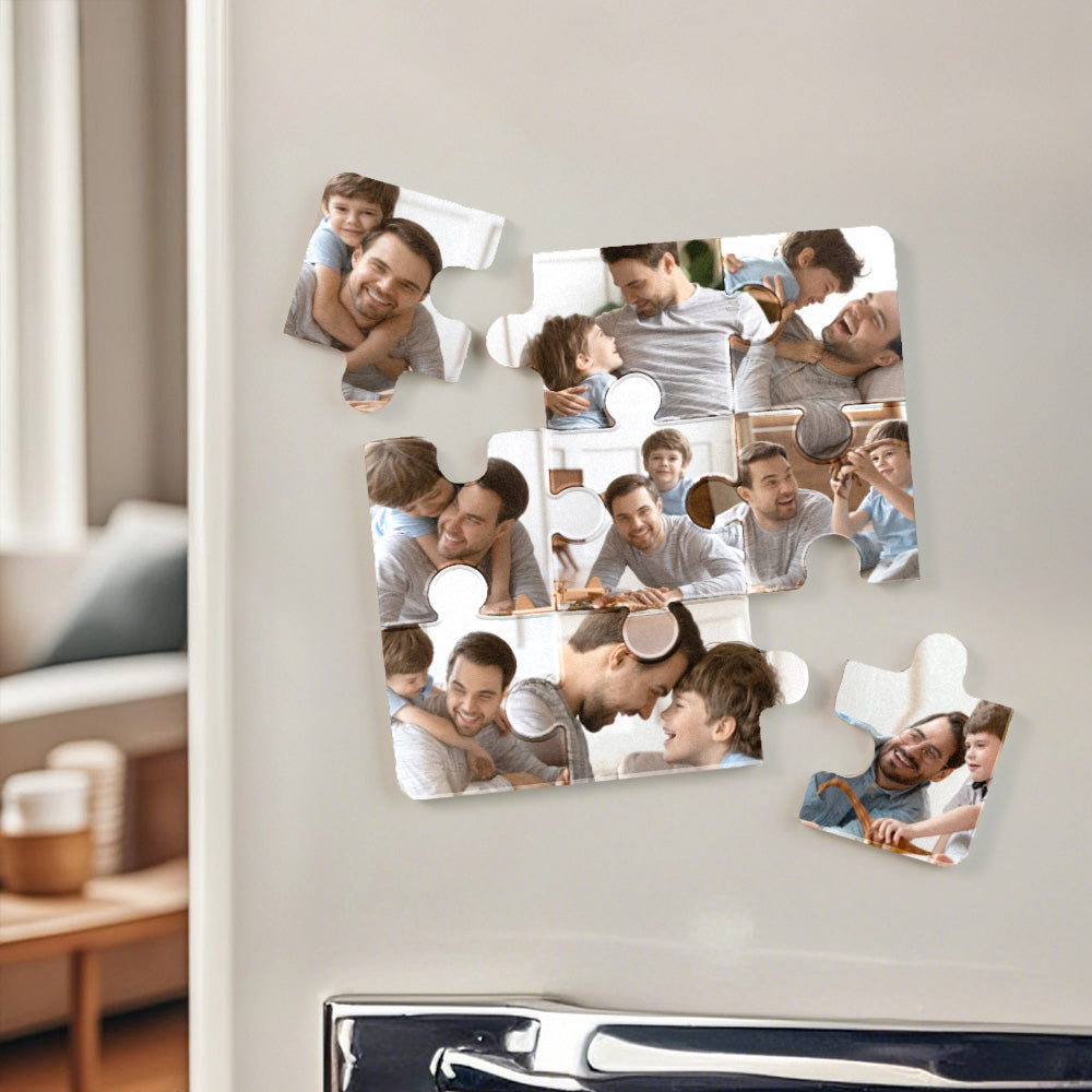 Imán para nevera con foto rompecabezas personalizado: regalo con foto personalizado