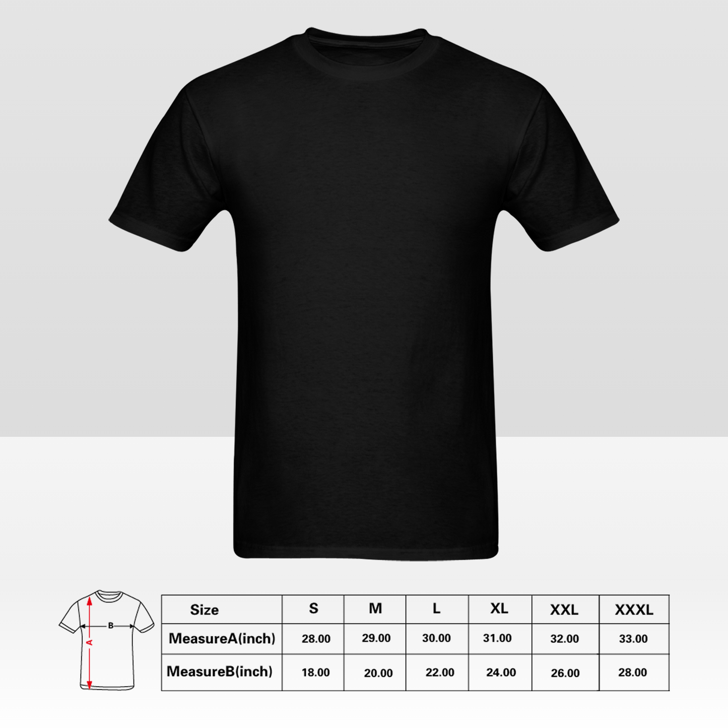 Custom Double-Sided Men's T-Shirt – Design Front & Back Your Way