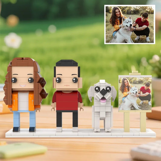 Custom Full-Body Brick Figures of 1 People with 88