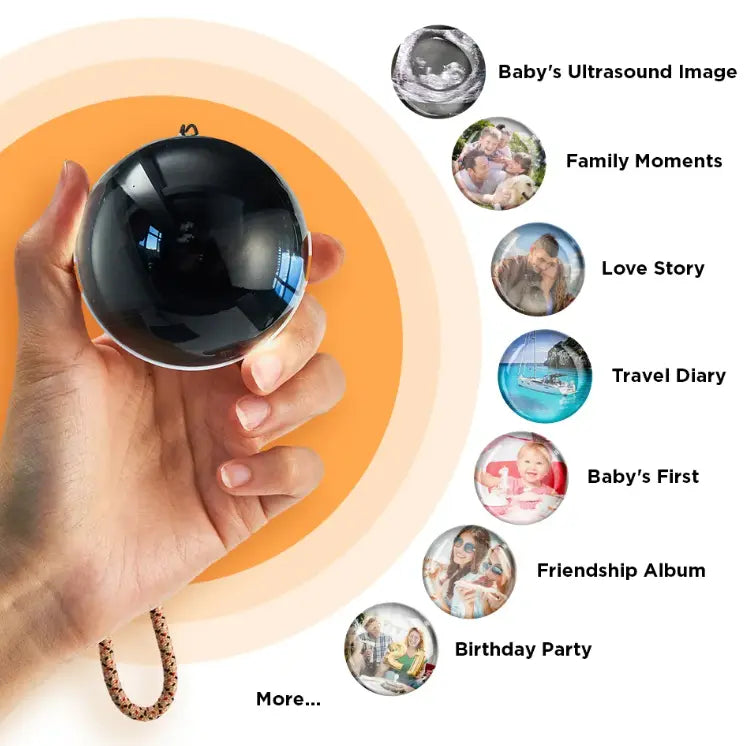 Custom Video Globe with Photo & Video – WiFi Memory Gift