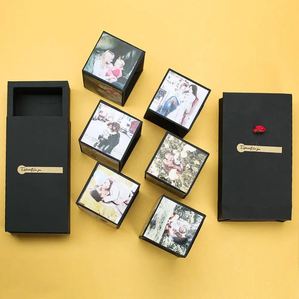 DIY Custom Surprise Explosion Bounce Box with 1-6 Photos Party Favors