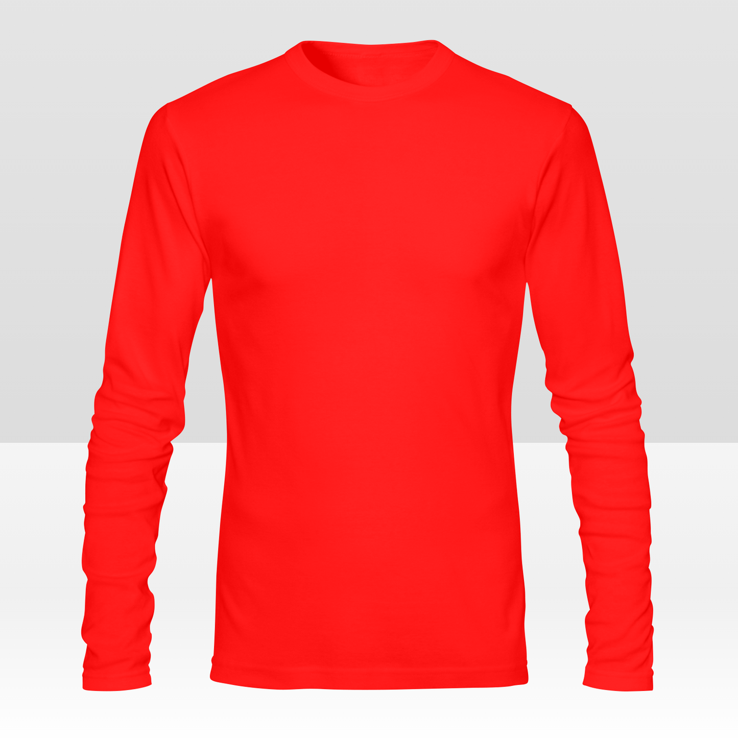 Aangepast dubbelzijdig heren T-shirt met lange mouwen, gepersonaliseerd all-over print T-shirt met uw ontwerp