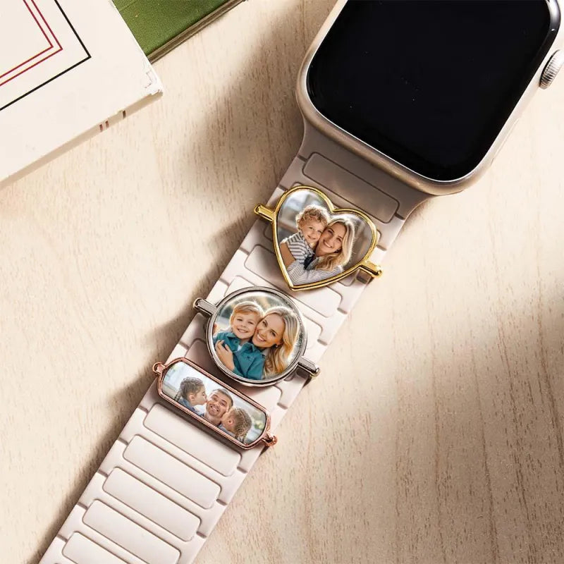 Custom Photo Watch Strap Charm 