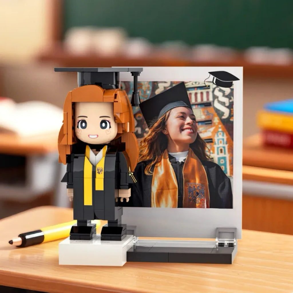 Full Body Brick Figure – 1 Person – Graduation Edition