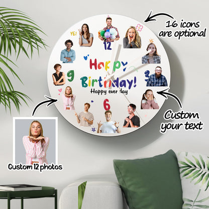 Clock with Custom Photo Engraving