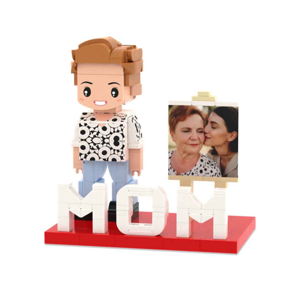 Full Body Custom MOM 1 Person Cute Brick Mother's Day Gift