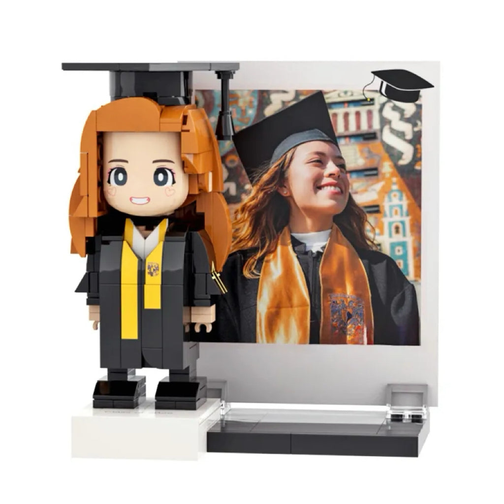 Full Body Brick Figure – 1 Person – Graduation Edition