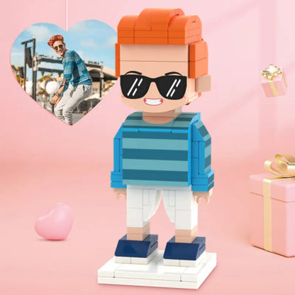 Personalized brick mini figure gift