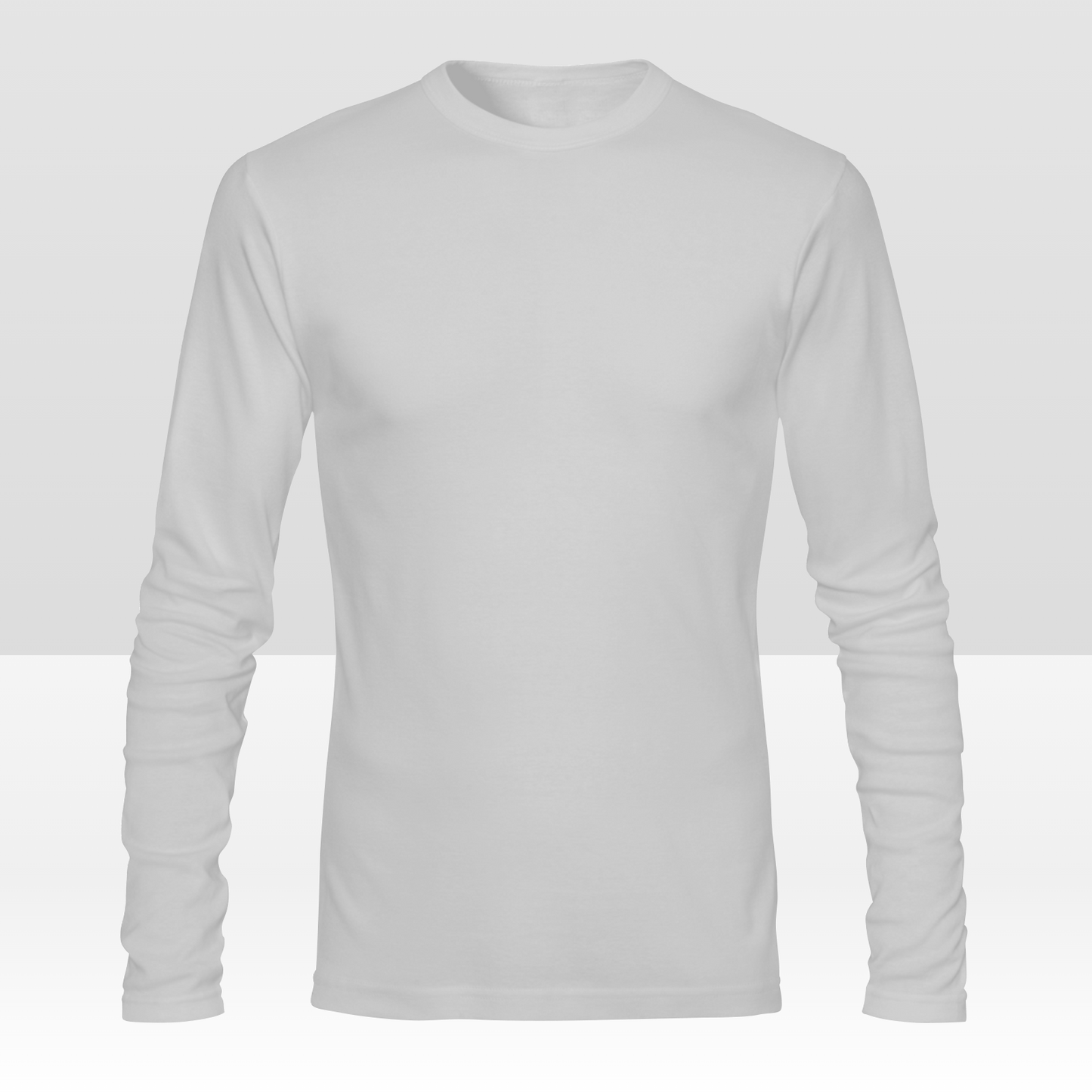 Aangepast dubbelzijdig heren T-shirt met lange mouwen, gepersonaliseerd all-over print T-shirt met uw ontwerp