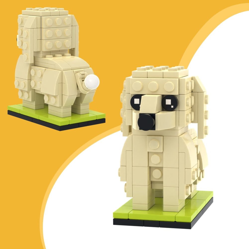 Custom Full-Body Brick Figure – 1 Giant Poodle