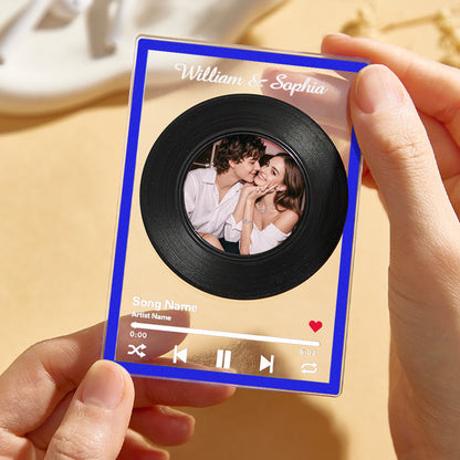 NFC Vinyl Record – Personalized Music Gift - Mini Brick Custom