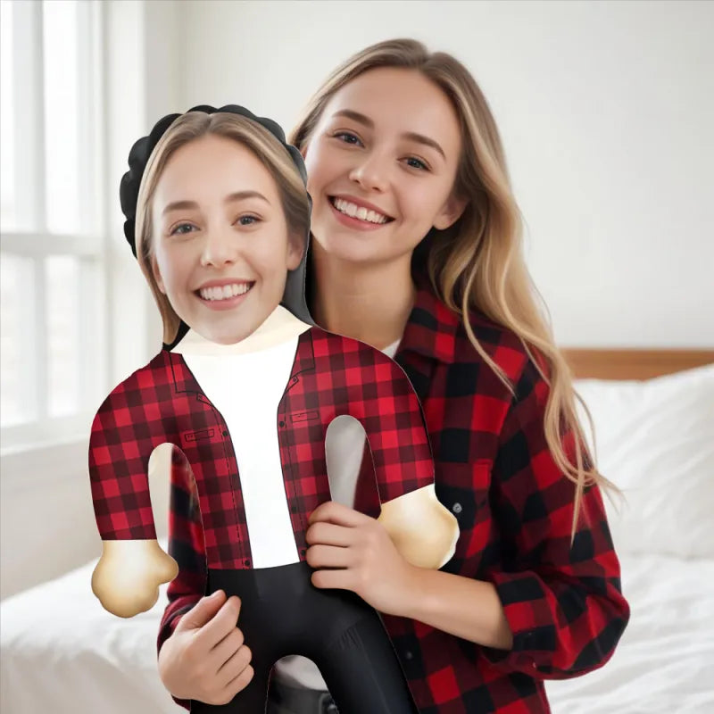 Full body personalized inflatable doll by MadeMine, customizable air minime doll for him or her, ideal gift for special occasions.