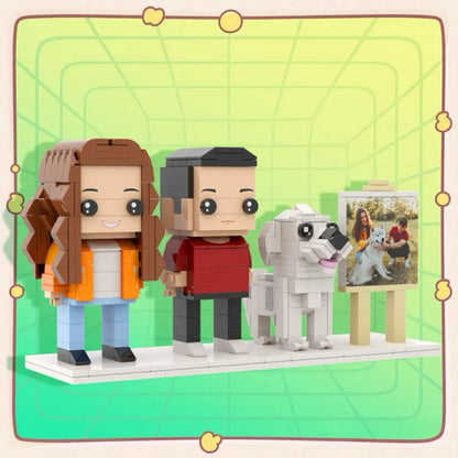 Custom pet brick with dog photo