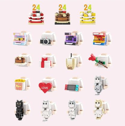 Custom Full-Body Brick Figures – 1 Person with Photo & Text – Birthday Gift for Her