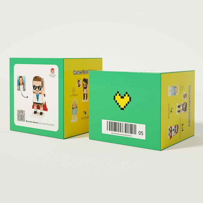 Surprise Gift for Dad — Custom 2-Person Full-Body Brick Figures