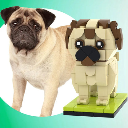 Custom Full-Body Brick Figure – 1 British Bulldog