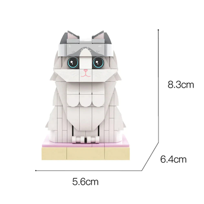 Custom Brick Cat Figure – Full Body – 1 Pet