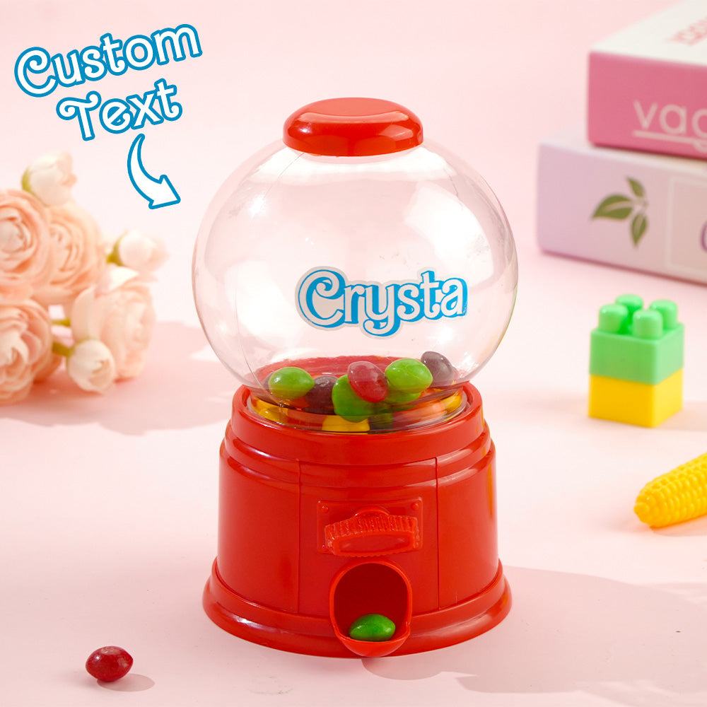 Personalized Mini Gashapon Candy Dispenser with Name Birthday Gift for Kids 5
