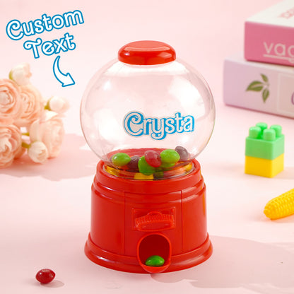 Personalized Mini Gashapon Candy Dispenser with Name Birthday Gift for Kids 5