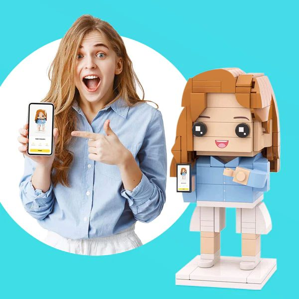 Customizable Fully Body 1-4 People Custom Brick Figures