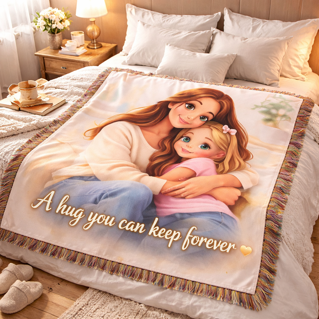 Custom anime photo fleece blanket with personalized cartoon design, soft fleece throw, perfect for cozy, unique gifts.