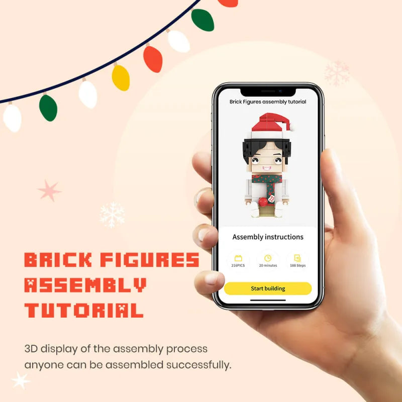Personalized Head Custom Text Brick Figures Holding Medical Kit Doctor's Day Gift Career Gift