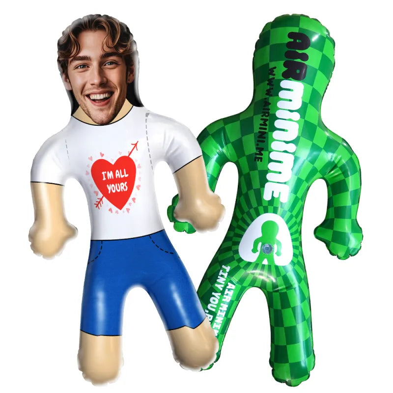 Personalized Couple Blow Up Doll Custom Your Face & Text Air Doll 2