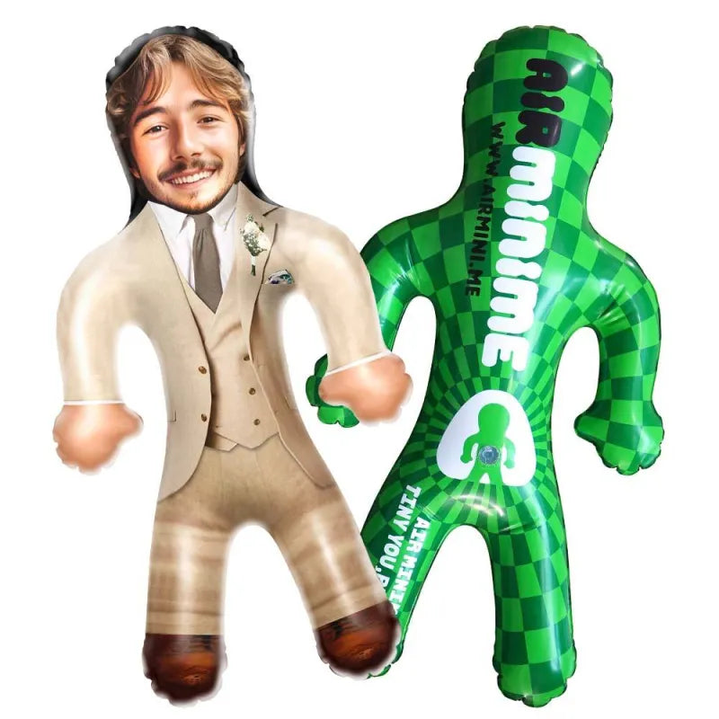Personalized Groom Blow Up Doll by MadeMine, inflatable wedding gift with humorous design for fun wedding celebrations.
