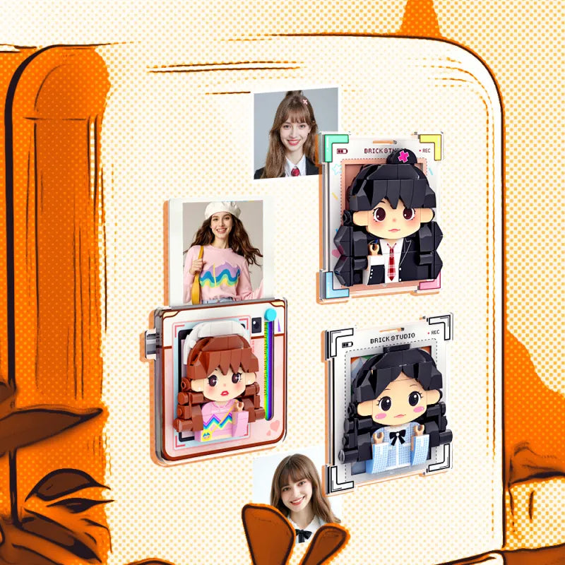 Personalized Brick Figure Fridge Magnets 8