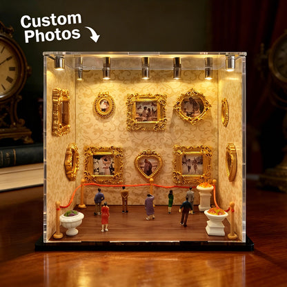 MadeMine Museum of Us transparent mini DIY museum, personalized gift with small display case and customizable contents.
