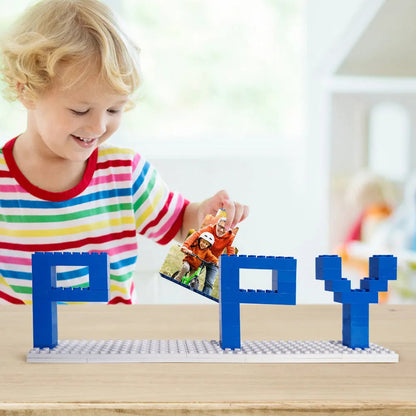 Personalized Dad & Papa Photo Brick Puzzle — Custom Father's Day Gift