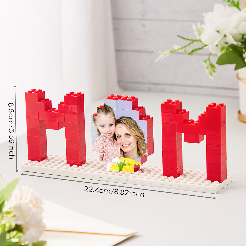 Custom Building Brick Photo Block Personalised MOM Brick Puzzles Mother's Day Gifts - Mini Brick Custom