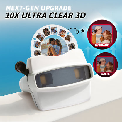 Custom 3D viewfinder with reel by MadeMine displaying a personalized photo viewer with clear, vibrant images.