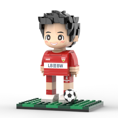 Full Body Customized 1 Person Brick Figures Football Theme Gift Birthday Gift Valentines Gift for Football Player