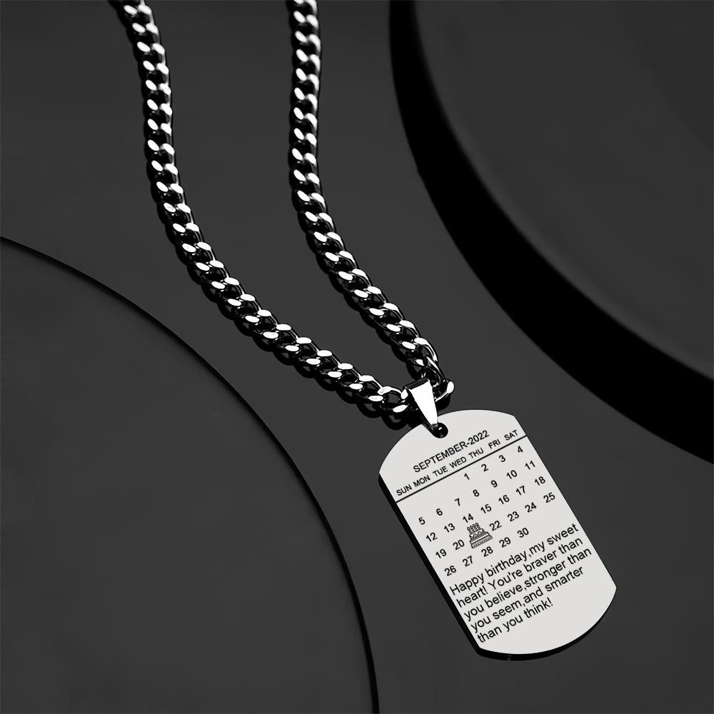 Gepersonaliseerde Foto Hanger Ketting met Gegraveerde Tekst en Datum