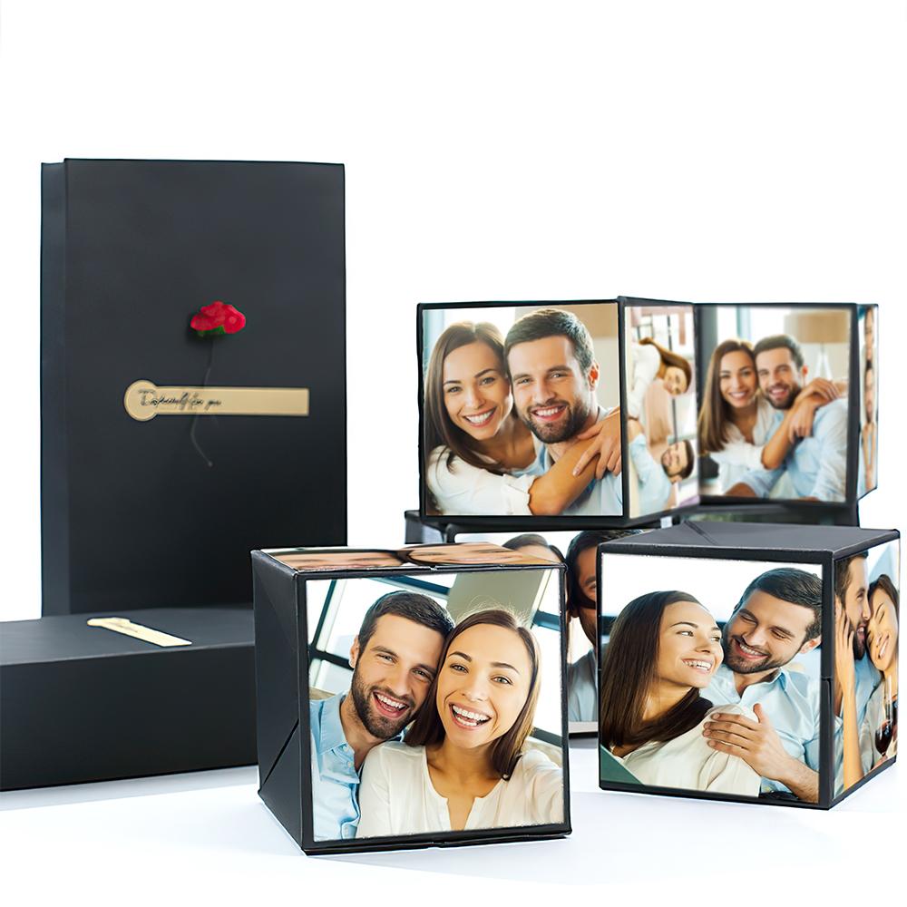 DIY Custom Surprise Explosion Bounce Box with 1-6 Photos Party Favors