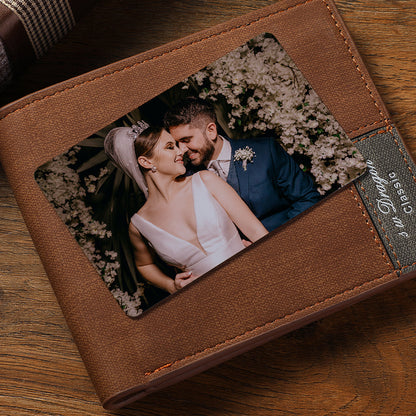 Personalized Wallet Insert Photo Card Stainless Steel Wallet Insert Card 16