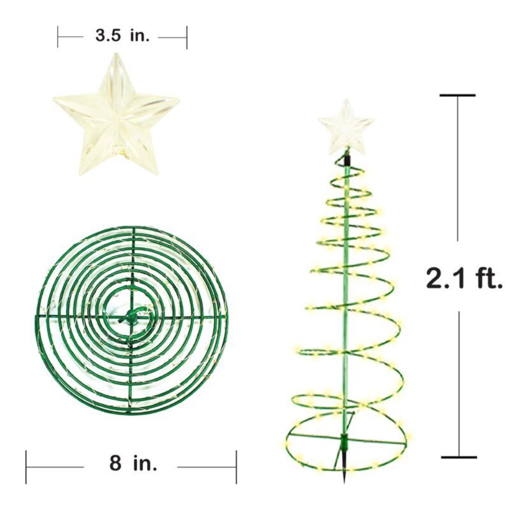 Luz solar navideña con forma de estrella LED para exteriores, iluminación navideña decorativa para exteriores