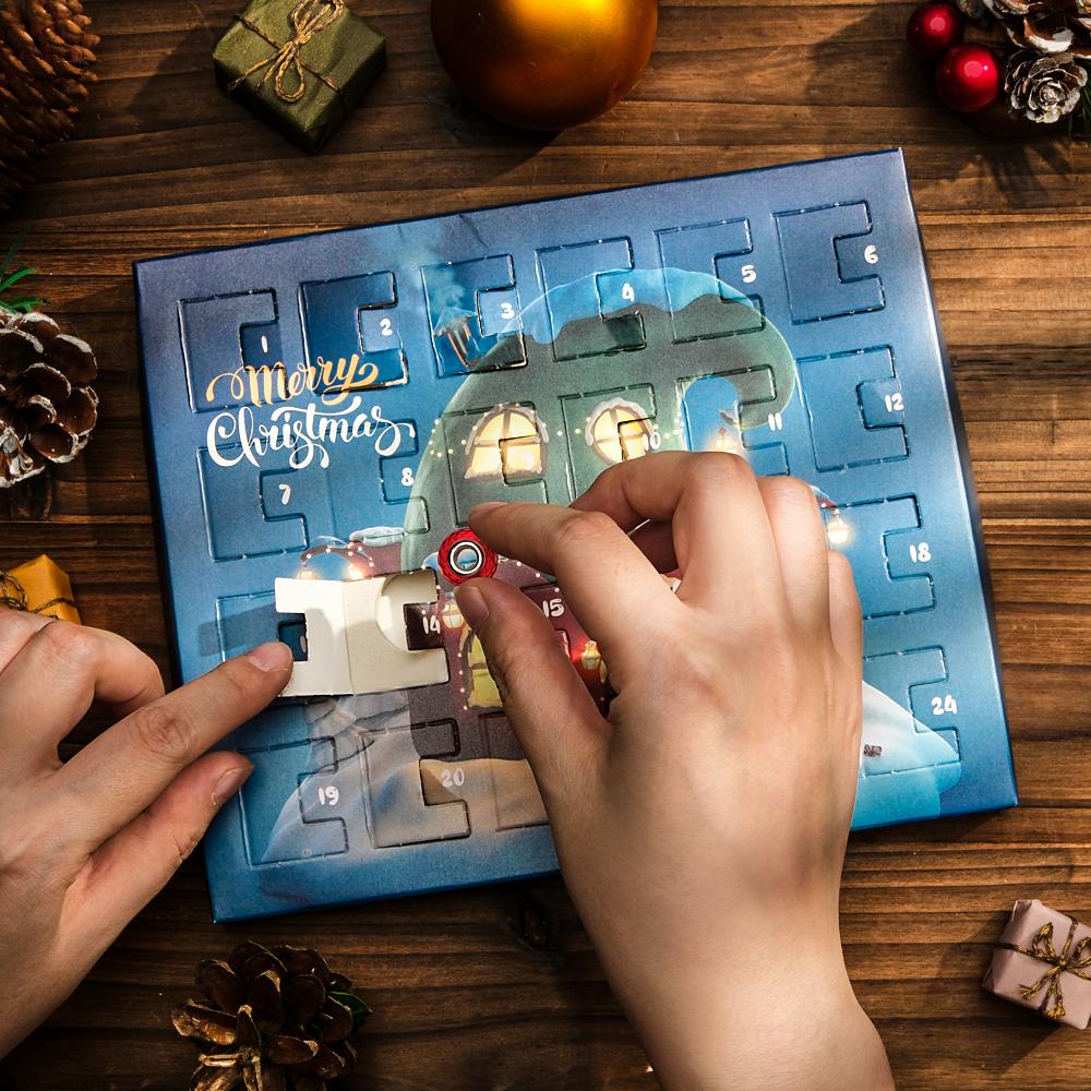 Christmas Charm Surprise Blind Box Charm Bracelet 24 Calendar Countdown Gift Box Bracelet DIY Charms