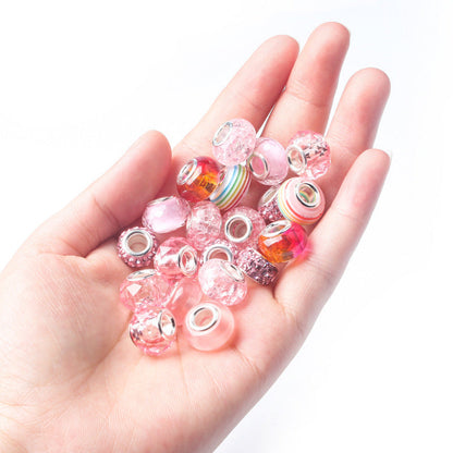 DIY Bracelet Making Kit with Beads Colorful Bracelets Set with Gift Box Gift for Girls