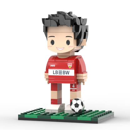 Full Body Customized 1 Person Brick Figures Football Theme Gift Birthday Gift Valentines Gift for Football Player