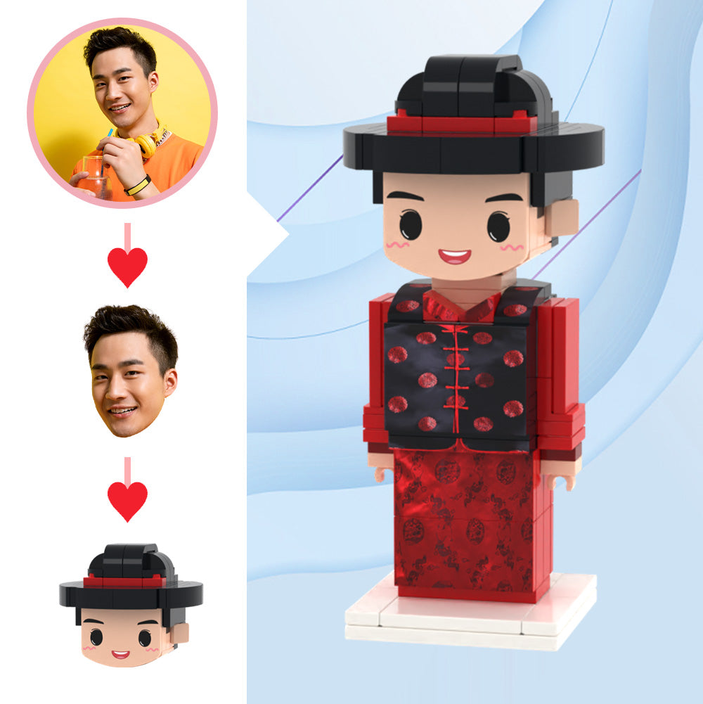 Wedding Gifts Chinese Wedding Men's Clothing Brick Figures Custom Head 