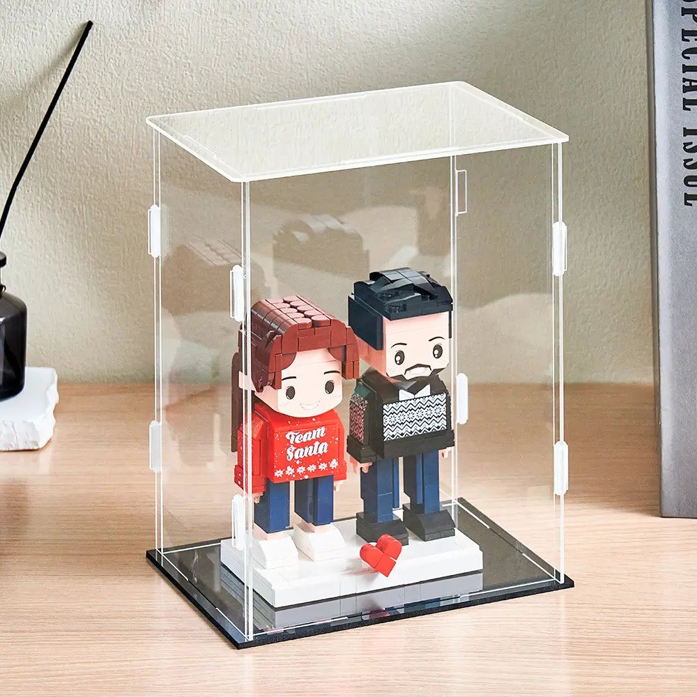 Custom Full-Body Brick Figures – 1 Person with Photo – Birthday Gift for Him