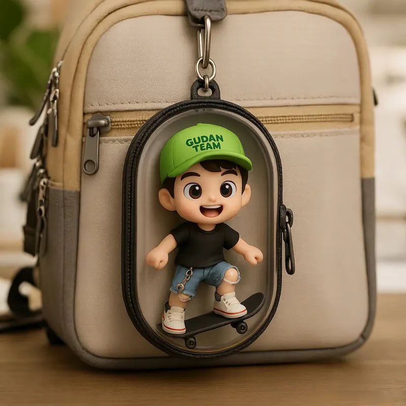 Custom 3D mini figure from your photo by MadeMine, personalized toy gift showing a small, detailed 3D figurine for kids.