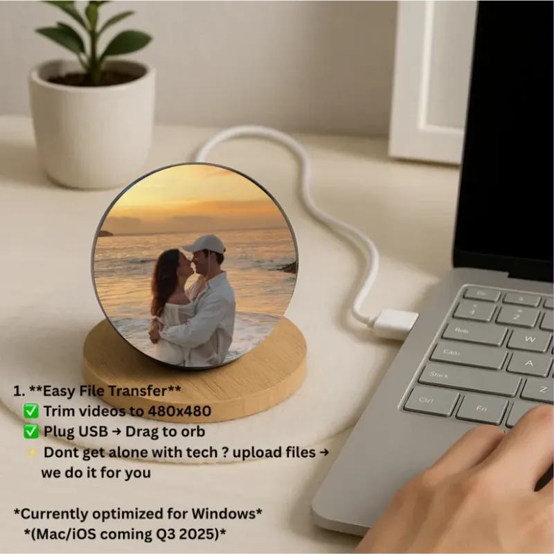 Glass Video Globe – Playable Photo & Video Gift Sphere