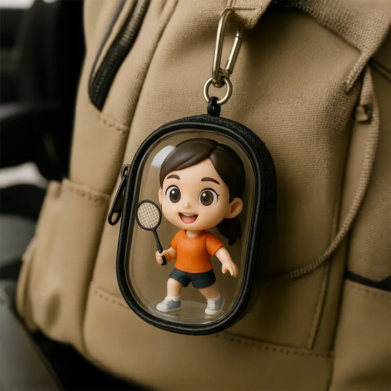 MadeMine personalized 3D mini figure of a child from a photo, perfect as a custom gift for kids, showcasing the detailed figure.