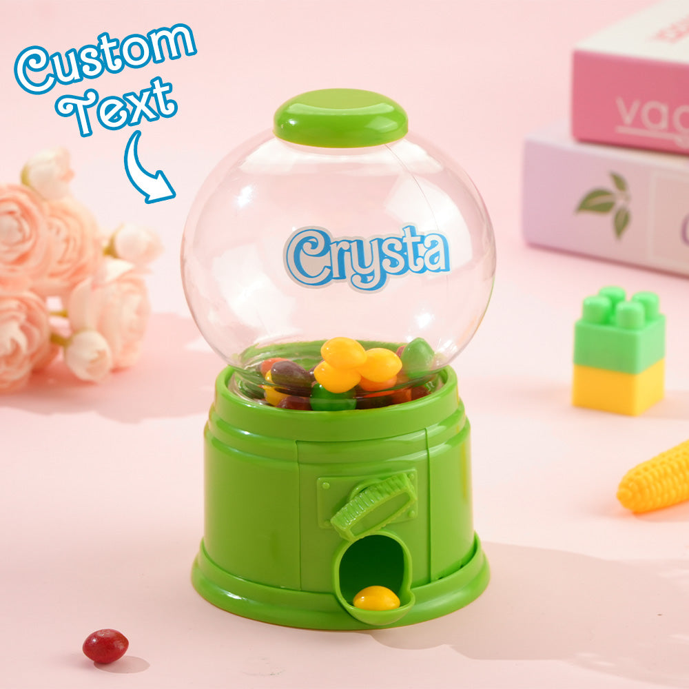 Personalized Mini Gashapon Candy Dispenser with Name Birthday Gift for Kids 3