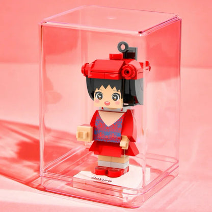 Brick Mini Figure Keychain – 1 Person – Full Body