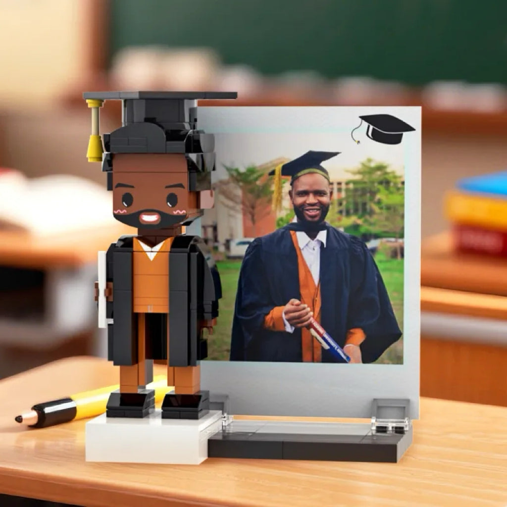 Full Body Brick Figure – 1 Person – Graduation Edition